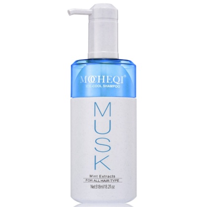MOCHEQI Ice Cool Shampoo kremowy szampon z naturalnym ekstraktem mentolowym do włosów normalnych 518ml