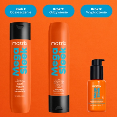 Matrix Mega Sleek OMG! TopCoat olejek wygładzający przeciw puszeniu się włosów 50ml