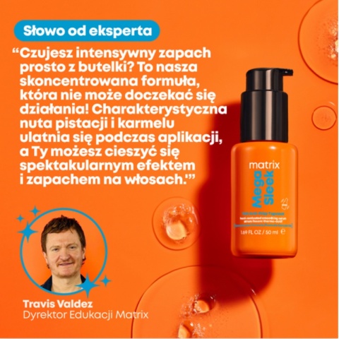 Matrix Mega Sleek OMG! TopCoat olejek wygładzający przeciw puszeniu się włosów 50ml