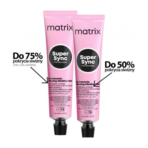 Matrix Super Sync Pre-Bonded toner alkaiczny do włosów bez amoniaku 6CG 90ml