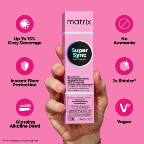 Matrix Super Sync Pre-Bonded toner alkaiczny do włosów bez amoniaku 8G 90ml