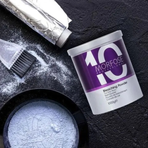 Morfose 10 Powder niebieski rozjaśniacz do 7 tonów 900g