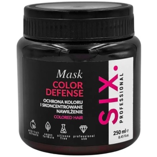 Six Professional Color Defense maska nawilżająca do włosów farbowanych 250ml