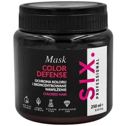 Six Professional Color Defense maska nawilżająca do włosów farbowanych 250ml