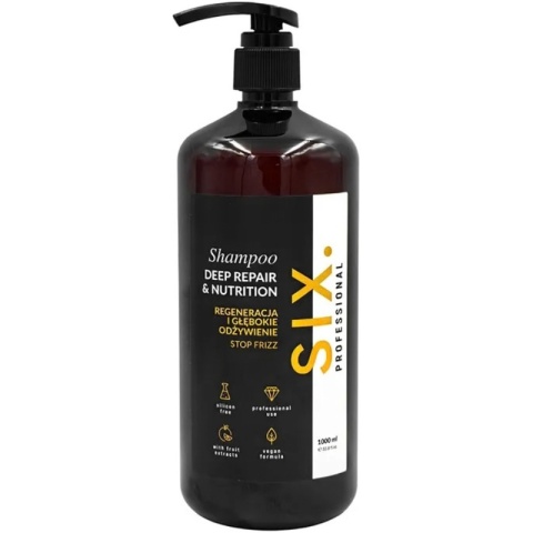 Six Professional Deep Repair & Nutrition szampon regenerujący 1000ml