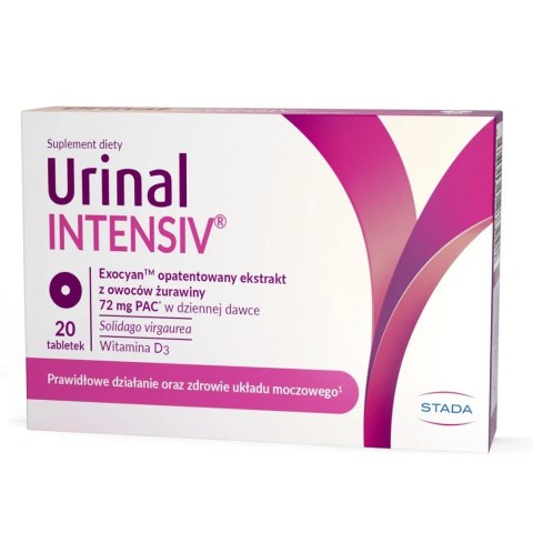 Urinal Intensiv tabletki ze składnikami wspierającymi drogi moczowe 20szt.
