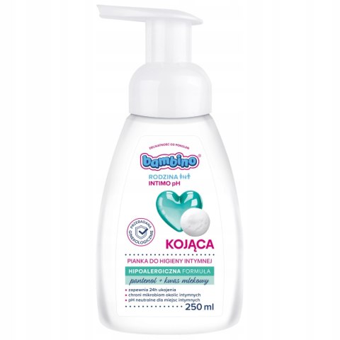 Bambino Rodzina Intimo pH kojąca pianka do higieny intymnej 250ml