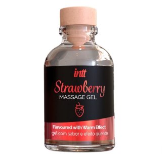 INTT Massage Gel rozgrzewający żel do masażu Strawberry 30ml