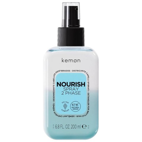 Kemon Nourish Spray 2 Phase dwufazowy spray do włosów zniszczonych 200ml