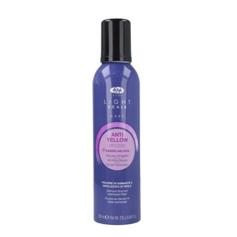 Lisap Light Scale Anti Yellow pianka do włosów blond i siwych neutralizująca niepożądane żółte refleksy 250ml