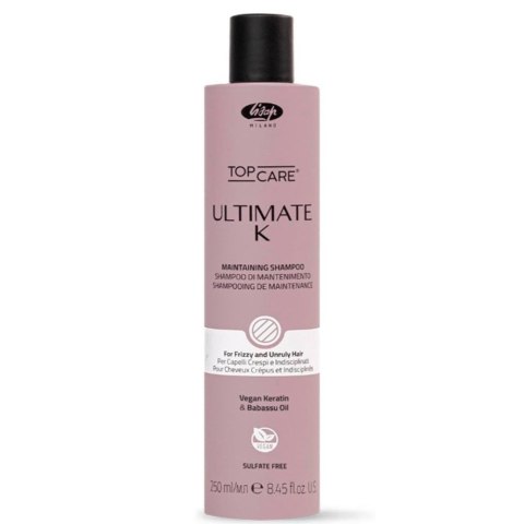 Lisap Top Care Ultimate K szampon wygładzający włosy 250ml