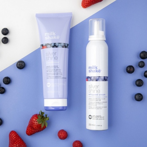 Milk Shake Silver Shine Whipped Cream odżywka fioletowa w piance bez spłukiwania 200ml