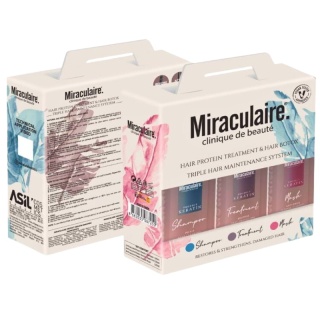 Nish Lady Miraculaire Keratin Hair Protein Treatment & Hair Gift Set zestaw keratynowy do włosów 3x475ml