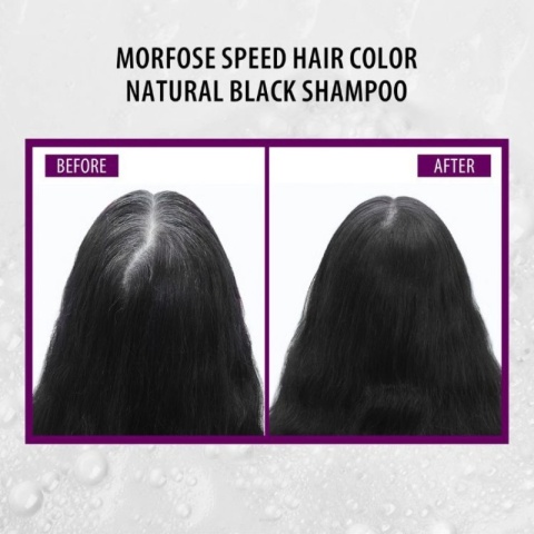 Morfose Speedy Hair Color Natural Black szampon odsiwiający do włosów kolor czarny 420ml