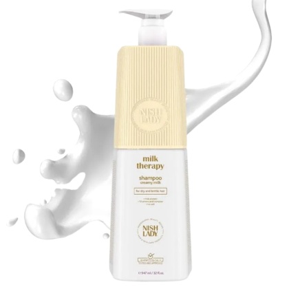 Nish Lady Milk Therapy szampon do włosów z proteinami mleka 503ml