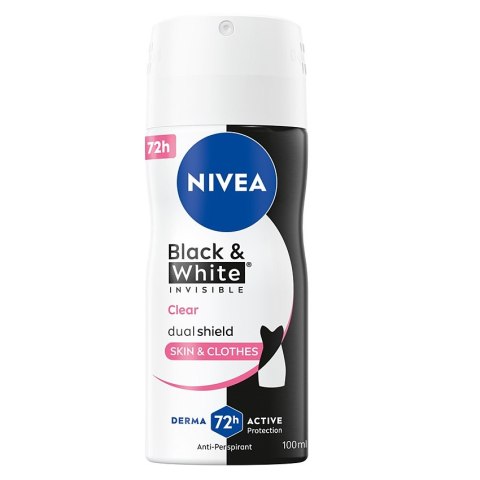 Nivea Black & White Invisible Clear antyperspirant spray 100ml