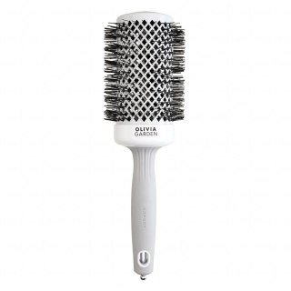 Olivia Garden Expert Blowout Shine szczotka do modelowania i suszenia włosów White/Grey 55mm