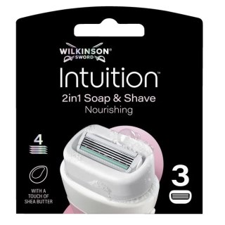 Wilkinson Intuition Nourishing wkłady z 4 ostrzami 3szt