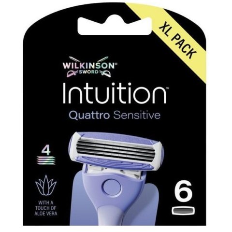 Wilkinson Intuition Quattro Sensitive wkład z 4 ostrzami 6szt