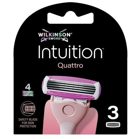 Wilkinson Intuition Quattro wkład z 4 ostrzami 3szt