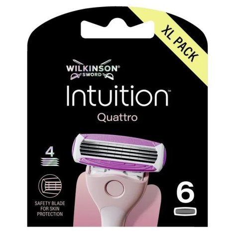 Wilkinson Intuition Quattro wkład z 4 ostrzami 6szt