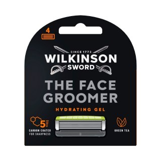 Wilkinson The Face Groomer wkład z 5 ostrzami i żelem nawilżającym 4szt