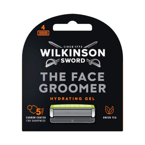 Wilkinson The Face Groomer wkład z 5 ostrzami i żelem nawilżającym 4szt