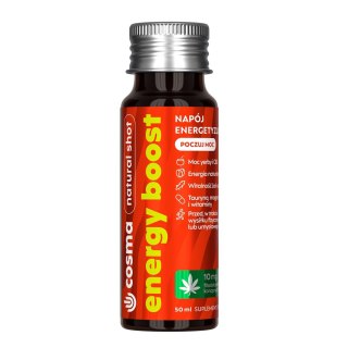Cosma Cannabis Energy Boost naturalny shot energetyzujący 50ml