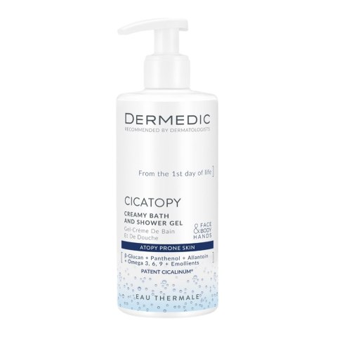 DERMEDIC Cicatopy kremowy żel do kąpieli i pod prysznic dla dorosłych i dzieci od 1. dnia życia 300ml
