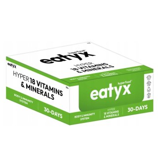 Eatyx Hyper 18 Vitamins & Minerals Booster suplement diety w formie shota Witaminy i Minerały 30x95ml