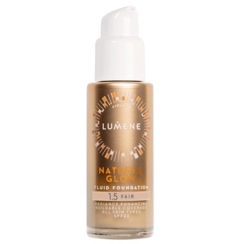 Lumene Natural Glow Fluid Foundation SPF20 podkład rozświetlająco-wygładzający 1.5 Fair 30ml