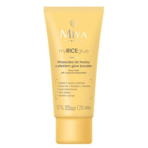 Miya Cosmetics MyRICEglue maseczka do twarzy z efektem glow booster 60ml