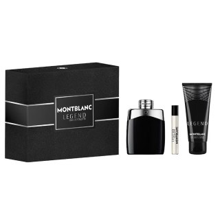Mont Blanc Legend zestaw woda toaletowa spray 100ml + woda toaletowa spray 7.5ml + żel pod prysznic 100ml