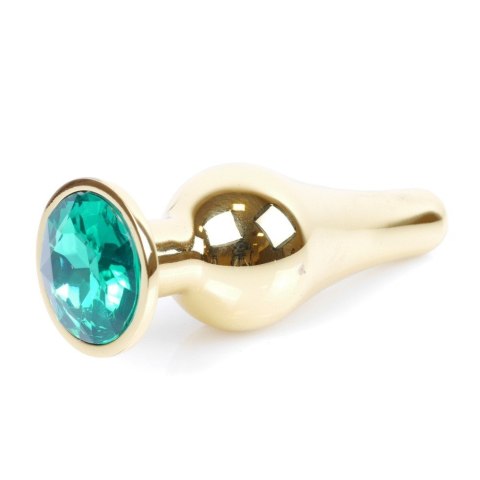 MyLove Butt Plug Collection Jewellery Gold metalowy korek analny Green