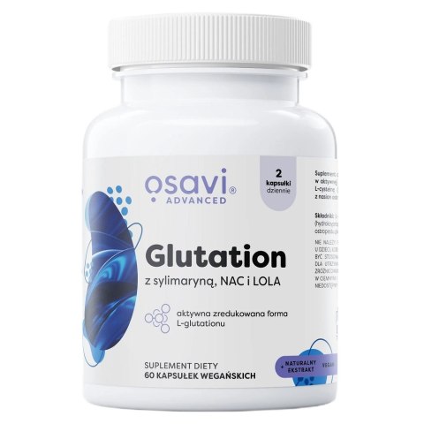 Osavi Glutation z sylimaryną NAC i LOLA suplement diety 60 kapsułek