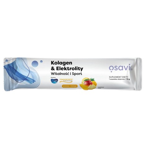 Osavi Kolagen & Elektrolity Witalność i Sport suplement diety Ananas & Mango 13g