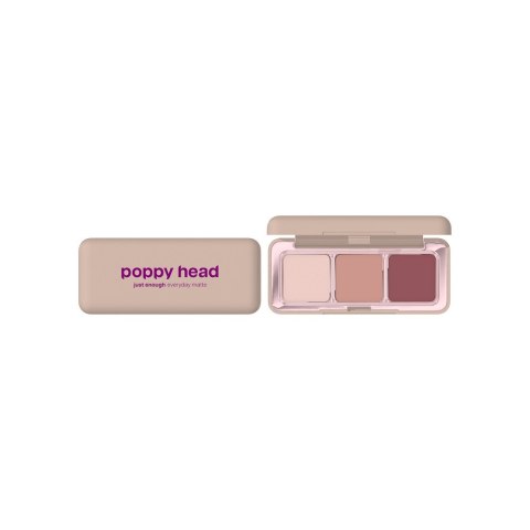 Poppy Head Just Enough Everyday Matte paleta cieni do powiek 01 Mauve On 4.8g