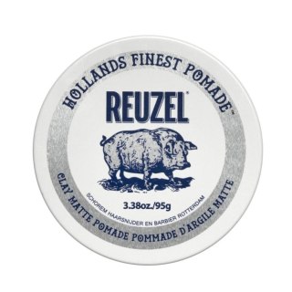 Reuzel Hollands Finest Pomade Clay Matte Pomade matująca glinka do włosów na bazie wody 95g