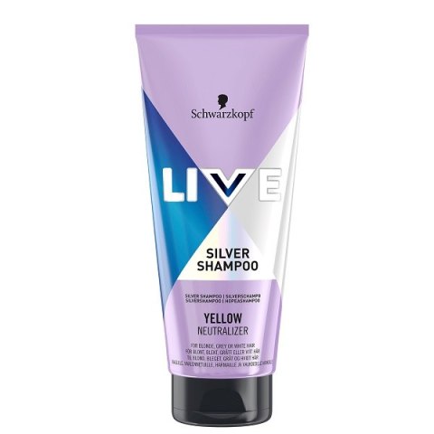 Schwarzkopf Live Silver Shampoo srebrny szampon do włosów blond i siwych 200ml