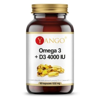 Yango Omega 3 + D3 4000 IU suplement diety 60 kapsułek