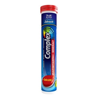Zdrovit Complex Multiwitamina i Minerały + żeń-szeń suplement diety 24 tabletki musujące