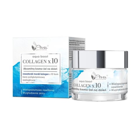 Ava Laboratorium Aqua Boost Collagen x10 aksamitny kremo-żel na dzień 50ml