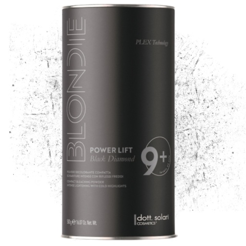 Dott Solari BLONDIE Black Diamond rozjaśniacz czarny z węglem PLEX 9 ton 500g