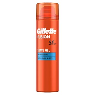 Gillette Fusion nawilżający żel do golenia z masłem kakaowym 200ml