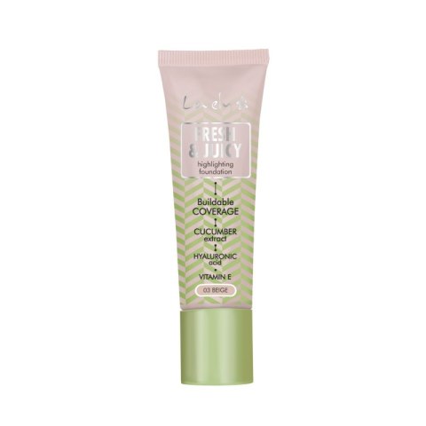 Lovely Fresh & Juicy Foundation rozświetlający podkład do twarzy 03 Beige 25g