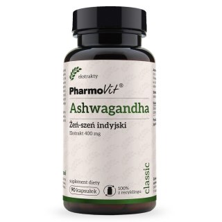 Pharmovit Ashwagandha Żeń-szeń indyjski 400 mg suplement diety 90 kapsułek