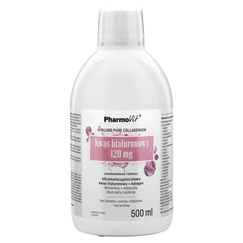 Pharmovit Kwas hialuronowy 120 mg suplement diety w płynie 500ml