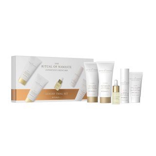 Rituals The Ritual of Namaste zestaw pianka oczyszczająca 30ml + peeling do twarzy 30ml + krem na dzień 10ml + serum 10ml + booster z ba