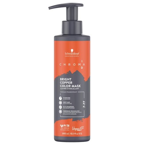 Schwarzkopf Professional Chroma ID Color Mask maska koloryzująca do włosów 7-77 Bright Cooper 300ml