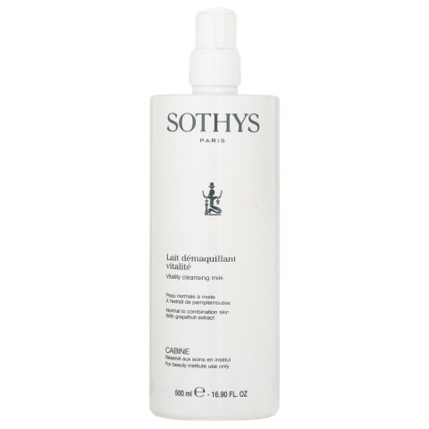 Sothys Vitality mleczko oczyszczające do twarzy 500ml